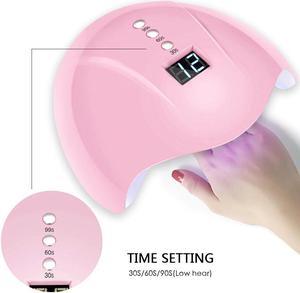 30/60/90s Timer Pro Pink USB UV Lamp LED Nail Lamp Nail Dryer for All Gels Polish Light Infrared Sensing Smart for Manicure