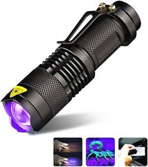 365 395nm high power Mini UV Led Flashlight Fluorescent Black light Ultraviolet flash Lamp light Torches Safety UV Detection