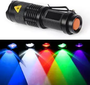 UV Flashlight Torch Q5 White Green Blue Red UV Portable Zoom Outdoor Light Waterproof Zoomable LED Lantern Lamp UV Flashlight Torch Q5 White Green Blue Red UV Portable Zoom Outdoor Light Waterproof Zoomable LED Lantern Lamp