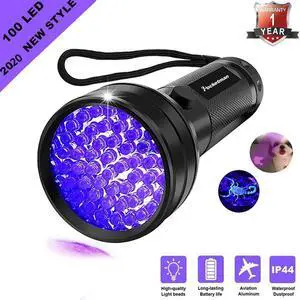 High quality Black Light UV Flashlight 100LED 21LED 12LED UV Light 395-400nm LED Detector for Dog Urine, Pet Stains and Bed Bug