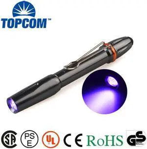 Metal Aluminum UV 395nm 365nm Black Light Penlight for Detecting Fluorescer Counterfeit Banknotes Money Watermake