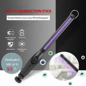 Steriliser Light 360° Rotate Flashlight Torch Built-in Charging Battery Working Light Handheld LED  Lantern  Ultraviolet