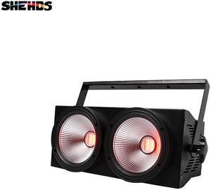 High Power 2eyes 200W RGBWA+UV 6in1 LED COB Blinder Lighting For DJ Disco Stage Theater Uplight Decorative Effect Light