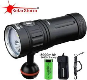 Diving Flashlights L2 UV LED Lamp Diving Video Light Scuba Dive Torch Underwater lanterna  100m Waterproof Searchlight