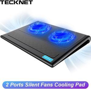 Laptop and Notebook Cooling Pad 2 Fans Laptop Cooler fits 9 -16 inch for Laptop PC Computer Cooling Pad