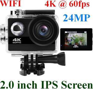 V39 action camera 4K / 60FPS 20MP 2.0 IPS Touch LCD EIS Dual MIC WiFi webcam waterproof Pro Helmet cam go Sport camera