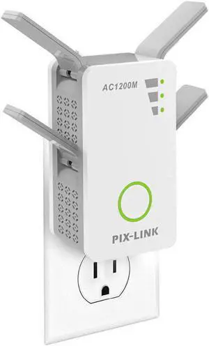 Original  300/1200Mbps Router WiFi Extender Signal Booster Wireless Repeater Dual Band 2.4/5GHz Wi-Fi Range Plug in Home