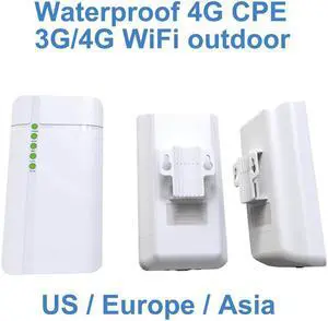 Outdoor Waterproof 4G cpe Router CAT4 LTE WiFi Router 3G/4G SIM Card for IP Camera Outside WiFi Coverage