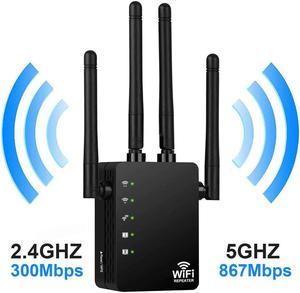 Wifi Repeater Router 300/1200Mbps Dual-Band 2.4/5G 4Antenna Wi-Fi Range Extender Wi Fi Routers Home Network Supplies