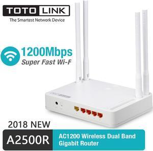 A2500R 2.4G&5G 11AC 1200Mbps Gigabit WiFi Router with Wireless repeater, AP in One, and four pcs of 5dBi Antennas