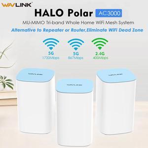 Mesh WiFi Router WiFi Extender 2.4G 5.0G Tri-Band Whole Home WiFi Mesh Router Wireless Repeater Work Online Study at Home
