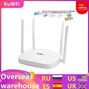 4G LTE Wifi Router 300Mbps 3G/4G Wireless CPE Router with Sim Card Slot Support 4G to LAN With 4pcs Antennas up to 32users