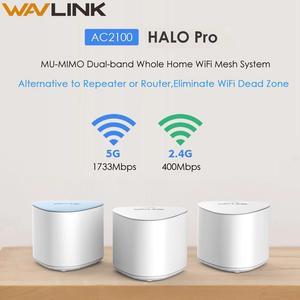Mesh WiFi Router 2.4G 5G AC2100 MU-MIMO Dual-Band Whole Home Mesh WiFi  Repeater WiFi Extender Working Online
