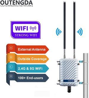 11AC 2.4G 5G WiFi Access Point Outdoor CPE AP Router Wi-Fi Signal Amplifier Repeater Outside Long Range WiFi Wireless Router Poe