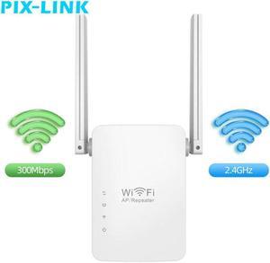 Wireless WiFi Range Extender Booster 300Mbps Wi-Fi Repeater Network Router Signal Booster 2 Antennas Easy Setup WR13