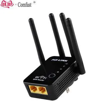 Wifi Repeater Wireless Router WLAN Signal Amplifier 2.4G ISP WiFi Range Extender Booster PIX- 300Mbps WISP/ Router/ AP