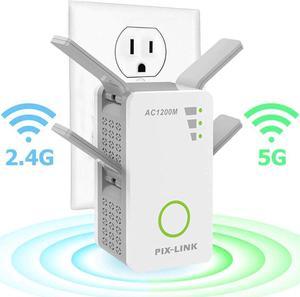 LV-AC09 Wireless Router WiFi Range Extender 1200Mbps Dual-band Wi-Fi Repeater 2.4/5GHz 802.11AC 4 External Antennas