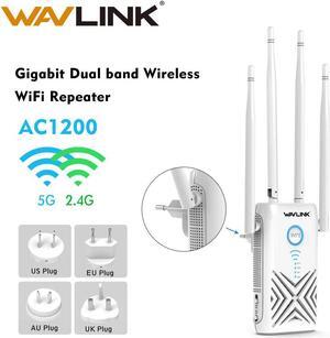 Router Gigabit WiFi Range Extender/Access Point 1200Mbps wireless wifi Repeater 2.4G+5Ghz Dual band Wi-fi Signal Booster