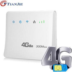 300Mbps Wifi Routers 4G LTE CPE Mobile Router with LAN Port Support  SIM card Portable Wireless Router WiFi Router