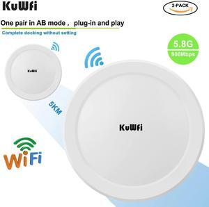 900Mbps Outdoor Wireless Wifi Bridge  5.8G Wireless Repeater/AP Router Point to Point 3-5KM Wifi Coverage 24V POE Adapter