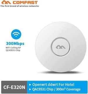 300Mbps Wireless Access Point Ceiling AP WIFI Router WIFI Repeater Extender High Power With 6dBi Antenna Support PoE openwrt