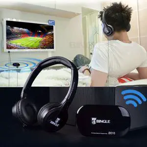 B616 Wireless FM Radio Headset Multifunction Stereo Microphone FM With Mic PC Phone Earphone wireless headphones for TV