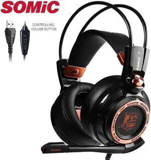 Upgrade G941 Active Noise Cancelling 7.1 Virtual Surround Sound USB Gaming Headset with Mic Vibrating for PC Laptop