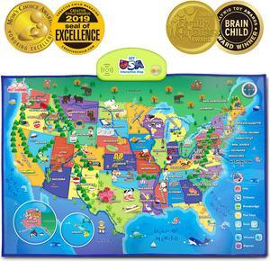 BEST LEARNING i-Poster My USA Interactive Map