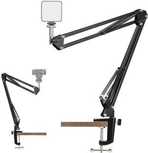Webcam Stand, Video Conference Lighting Kit, Laptop Webcam Lighting with Stand, LED Camera Light for Photography, Zoom Meeting, Remote Working, Streaming and Self Broadcasting, Vlogging