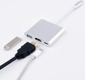 USB 3.1 type-C to HDMI / USB 3.0 / usb-c multi port adapter