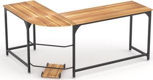 INMISS L Shaped Desk Corner Gaming Computer Desks for Home Office PC Workstation Table