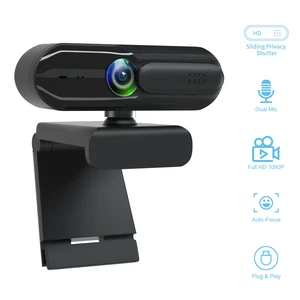 INMISS 1080P HD Webcam with Dual Noise Reduction Microphone Auto Focus Privacy Shutter USB Plug & Play Computer Camera for Streaming and Video Calls INMISS 1080P HD Webcam with Dual Noise Reduction Microphone Auto Focus Privacy Shutter USB Plug & Play Computer Camera for Streaming and Video Calls