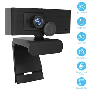 INMISS USB Computer Web Camera with Privacy Cover, 360 Degree Rotatable Manual Focus Webcam, 180° Adjustable Clip for Desktop Laptop, Video Conference, Live Stream, Online Learning INMISS USB Computer Web Camera with Privacy Cover, 360 Degree Rotatable Manual Focus Webcam, 180° Adjustable Clip for Desktop Laptop, Video Conference, Live Stream, Online Learning
