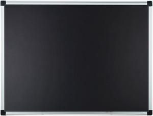 Magnetic Chalkboard Blackboard 24 x 18, Chalk Board/Black Board with 2 Magnets, Silver Aluminium Frame
