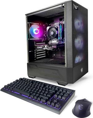 NSX GAMING PC Desktop - Ryzen 5 5600X 3.7 GHz, NVIDIA RTX 4060 Ti, 1TB NVME SSD, 16GB DDR4 RAM 3600, 650W Bronze PSU, 11AC Wi-Fi, Bluetooth Win 11