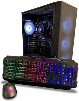 NSX GAMING PC Desktop - AMD RYZEN 5 8500G, 16GB (2*8Gb) RAM DDR5 5200, 512 GB SSD NVME, Win 11, WiFi Ready, Mouse and Keyboard, 1 year warranty)