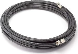 50' Feet, Black RG6 Coaxial Cable (Coax Cable) with Connectors, F81 / RF, Digital Coax - AV, Cable TV, Antenna, and Satellite, CL2 Rated, 50 Foot