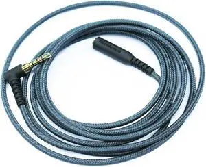 300cm(9ft) Right angle 4 pole 3.5mm 1/8 inch male to 4 pole 3.5mm 1/8 inch Female Stereo Audio headphone earphone Extension Cable adapter Cord Tangle-Free Braided wire