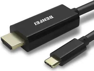 USB C to HDMI Cable Benfei USB Type-C to HDMI 6 Feet Cable [Thunderbolt 3 Compatible] for MacBook Pro 2020/2019/2018 MacBook Air/iPad Pro 2018 Samsung Galaxy S10/S9 Surface Book 2 and More