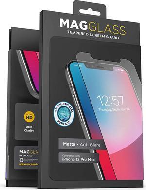 Magglass iPhone 12 Pro Max Matte Screen Protector (Fingerprint Resistant) Bubble-Free Anti Glare Tempered Glass Display Guard (Case Compatible)