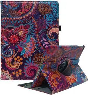 iPad Case Fit 2018/2017 iPad 9.7 6th/5th Generation - 360 Degree Rotating iPad Air Case Cover with Auto Wake/Sleep Compatible with  iPad 9.7 Inch 2018/2017 (National Wind)