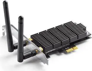 TP-Link AC1300 PCIe WiFi PCIe Card(Archer T6E)- 2.4G/5G Dual Band Wireless PCI Express Adapter, Low Profile, Long Range, Heat Sink Technology, Supports Windows 10/8.1/8/7/XP TP-Link AC1300 PCIe WiFi PCIe Card(Archer T6E)- 2.4G/5G Dual Band Wireless PCI Express Adapter, Low Profile, Long Range, Heat Sink Technology, Supports Windows 10/8.1/8/7/XP