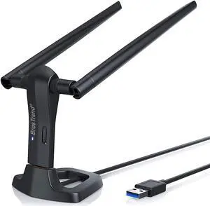 Linux WiFi Adapter for Ubuntu Mint Kali Debian Lubuntu Xubuntu Mate Zorin PureOS Raspberry Pi 2+ Windows 11 1200Mbps 5GHz / 2.4GHz Long Range 2 X 5dBi External Antennas USB3.0