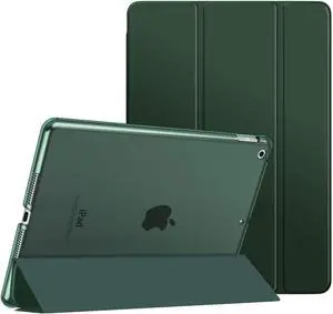 Moko Case for iPad 10.2 iPad 9th Generation 2021/ iPad 8th Generation 2020/ iPad 7th Generation 2019, Slim Stand Hard Back Shell Smart Cover Case for iPad 10.2 inch, Auto Wake/Sleep, Midnight Green