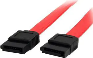 .Com 24In Sata Serial Ata Cable - Sata Cable - Serial Ata 150 - Sata (F) To Sata (F) - 2 Ft - Red - Sata24