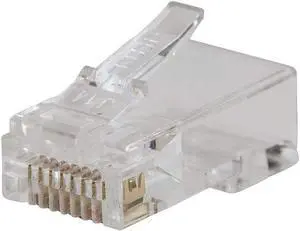 Klein Tools VDV826-762 Pass-Thru Modular Data Plug, RJ45 CAT5e, Gold Plated, Pass Through Connectors 200-Pack