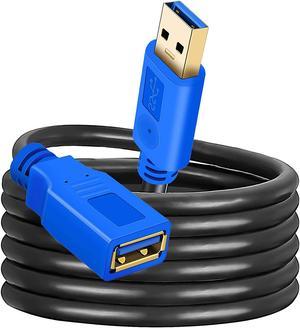 USB 3.0 Extension Cable 20Ft,USB 3.0 Extender Cord Type A Male to A Female for Oculus VR, Playstation, USB Flash Drive, Card Reader, Hard Drive,Keyboard,Printer,Camera and More (20Ft/6M,Blue)