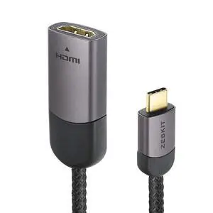 USB C to HDMI Adatper 23cm - 4K 60Hz - 24K Gold Plated Connectors, USB 3.1 & Thunderbolt 3 Compatible with MacBook Pro, iPad Pro, iMac 4K / 5K / Pro, Surface Book 2 Samsung S8 S9 Note 8 9 USB C to HDMI Adatper 23cm - 4K 60Hz - 24K Gold Plated Connectors, USB 3.1 & Thunderbolt 3 Compatible with MacBook Pro, iPad Pro, iMac 4K / 5K / Pro, Surface Book 2 Samsung S8 S9 Note 8 9