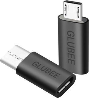 USB-C Adapter to Micro USB and Micro USB to Type C Adapter on Data Transfer Charging Cable Adapter Compatible with Smartphones S20 Note 10 Pixel 4 U12+ S7 (Edge) and More (2 Pack)