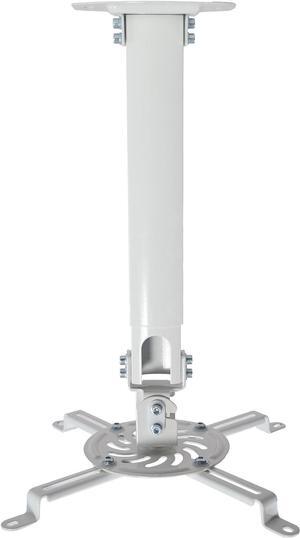 Universal Extending Ceiling Projector Mount Height Adjustable Projection White MOUNT-VP02W